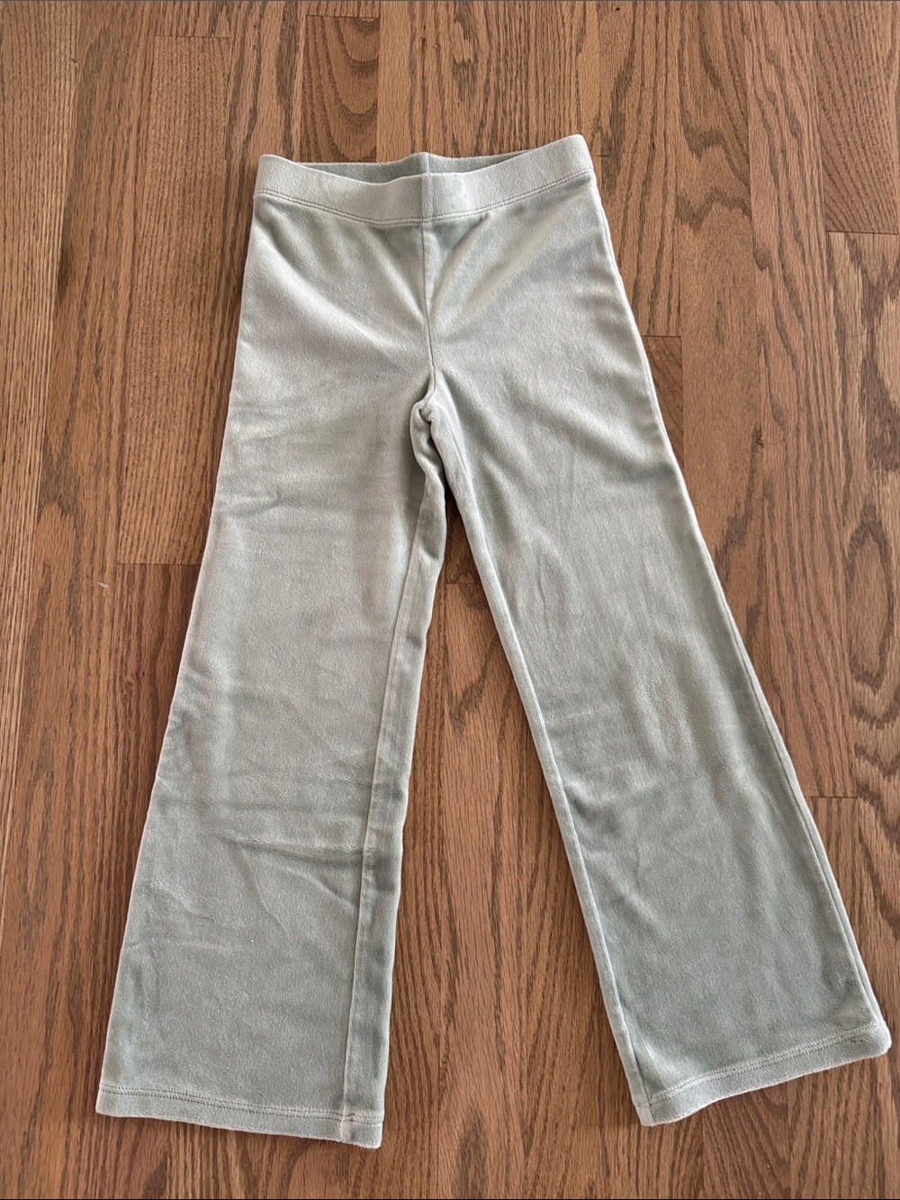 H&M Light Seafoam Green Kids Flared Velour Sweatpants